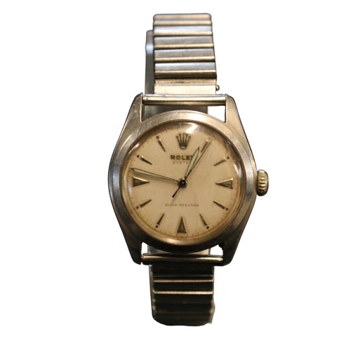 189 - Rolex Oyster wristwatch model number 6082 (Serial no 813364), 1952/53. Mechanical 15 jewel movement ... 