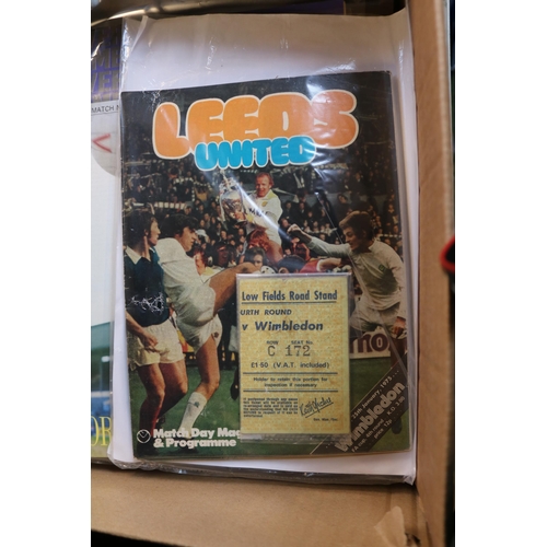 149 - Box of assorted Football Programmes, some signed to include Leicester City, Nottingham Forrest etc