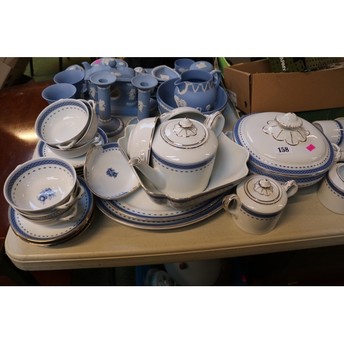 158 - Extensive Vista Allegre of Portugal Blue and White Dinner service