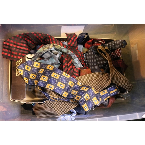171 - Collection of assorted Vintage Ties, Dinner jacket and trousers and a smoking Jacket