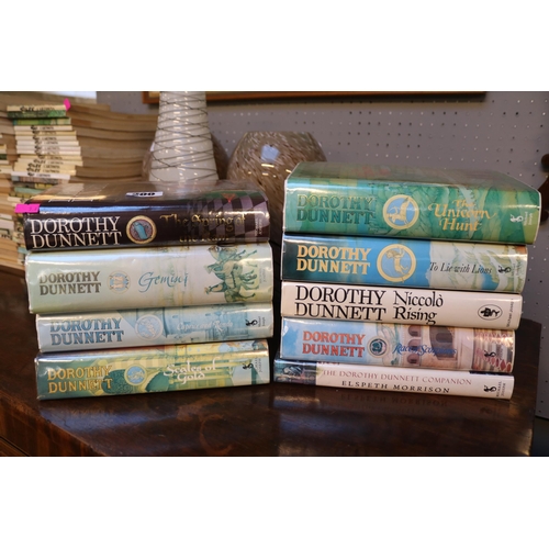 200 - Collection of 9 Dorothy Dunnett Hardback books