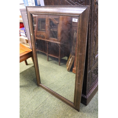 211 - Oak Framed Early 20thC Mirror