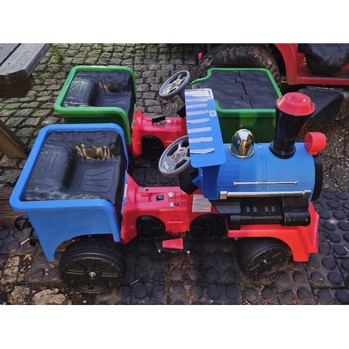 452 - Electric Childs Locomotive & Train trailer