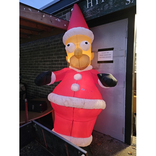 453 - Fan Blow Up Christmas Homer Simpson