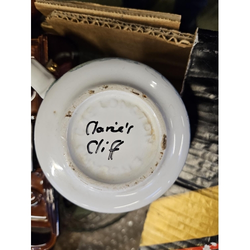 137a - Large collection of assorted House clearance ceramics and glassware inc. Fly trap, Wade Tetley Biscu... 