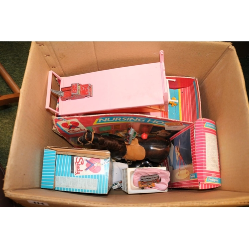 114 - Collection of Sindy related boxed toys inc. Nursing Home, Walk in the Park and a Large figure of a H... 