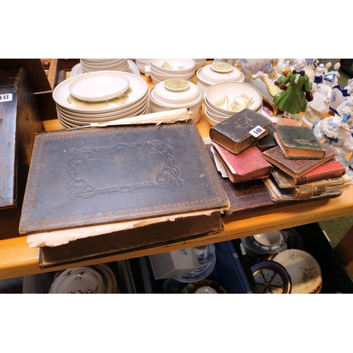 140 - Large 19thC Family Bible and assorted Bibles and Religious books