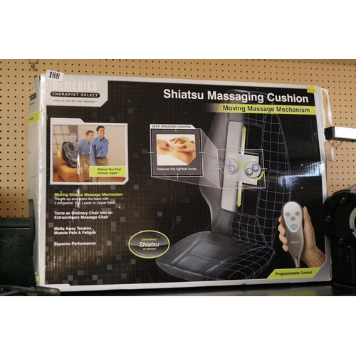 188 - Boxed Homedics Shiatsu Massaging Cushion