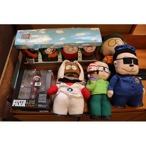 211 - Collection of South Park Figures to include Kenny, Stan etc