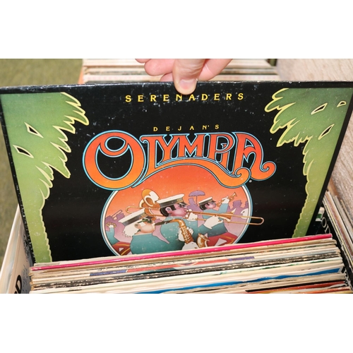 223 - Box of assorted Vinyl Records to include Jimmie Rogers, Woody Herman etc