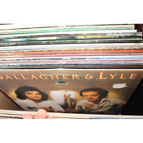 225 - Box of assorted Vinyl Records to include Johnny Mathis, Fergie etc