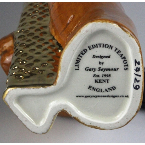 66 - Gary Seymour London 2012 Olympic limited edition ceramic Olympic Torch teapot. Gary Seymour London 2... 