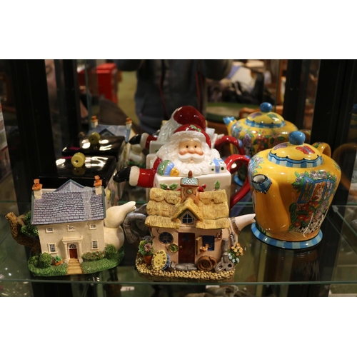 73A - Collection of Novelty Teapots to include Disney Showcase Winnie the Pooh, Liquorice Allsorts