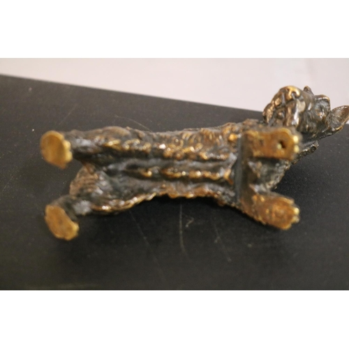 80 - Franz Xaver Bergmann style Bronze of a Scottie Dog. 10cm in Length