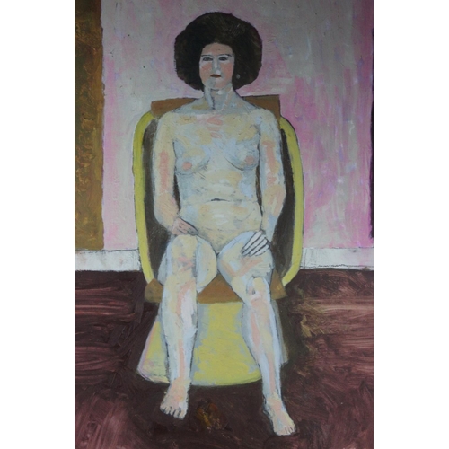 99 - Conrad Lewis RCA (1922-2005) Seated Lady, Oil. Lewis was a lecturer in Sculpture, Art History & Draw... 