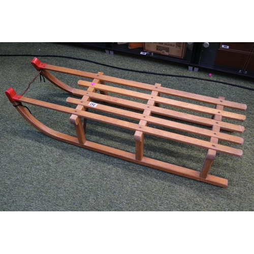 247 - Gloco Davoser Wade in West Germany Wooden slatted Sleigh