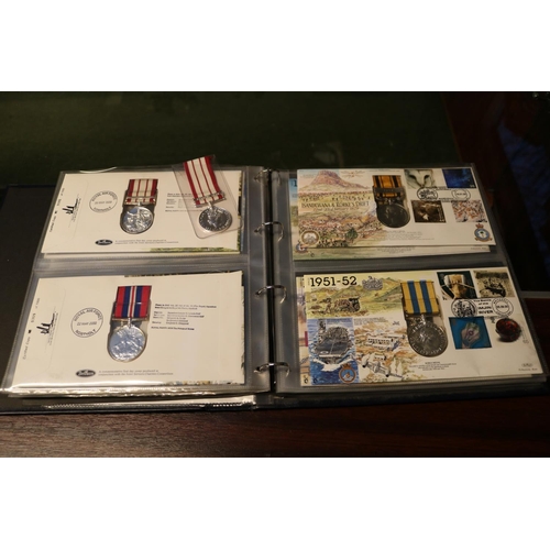 260A - Collection of Medal First Day Covers to include QSA, KSA and assorted Stars 16 Sets (Reproduction Me... 