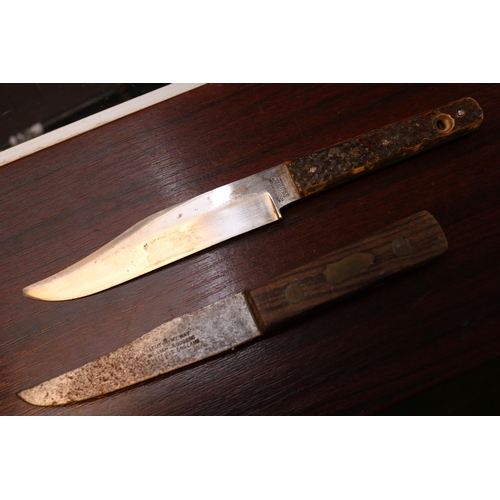 271 - J M Thompson Antler Handled Knife and a Teak Handled by William Rodgers