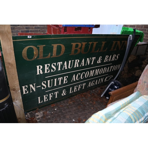 461 - Vintage 'Old Bull Inn' Green Pub sign