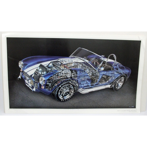 251 - David Kimble Limited Edition Artwork Cutaway of a 1965 Cobra 427 S/C, CSX 3022. Large limited editio... 