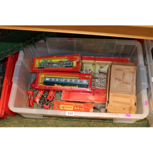 144 - 2 Boxes of assorted Hornby Tri-ang and other Locomotives