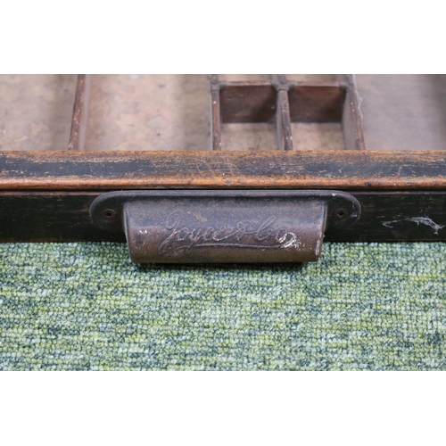 171 - Antique Wooden Printers Tray