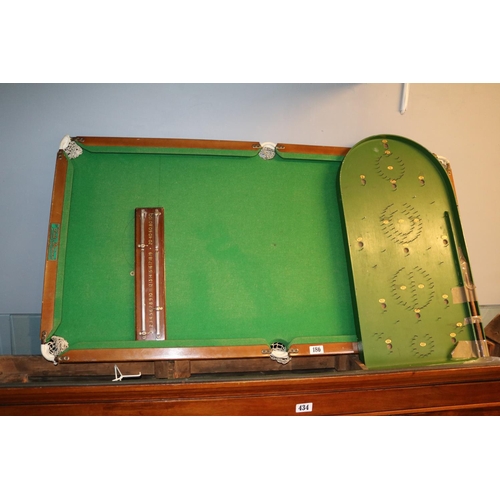 186 - Walter Lindrum Home Snooker Table and a Reno Series Bagatelle board