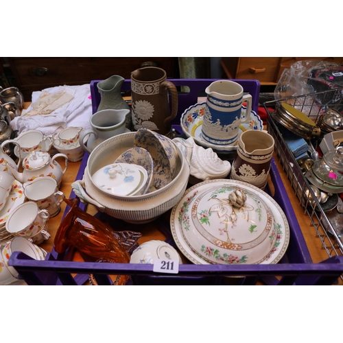 211 - Collection of assorted Ceramics to include Royal Worcester, Coalport, Quimper etc