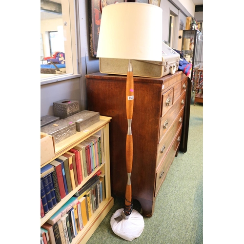 252 - Mid Century Teak Standard Lamp