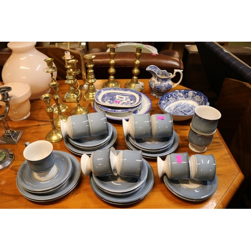 298 - Collection of Victorian and later Candlesticks and a Collection of assorted Ceramics