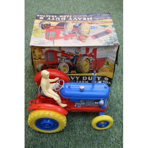 78 - Clockwork The Tudor Rose Heavy Duty Farm Tractor  boxed