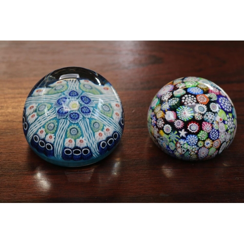 84 - John Deacons of Scotland Millefiori paperweight and a similar paperweight