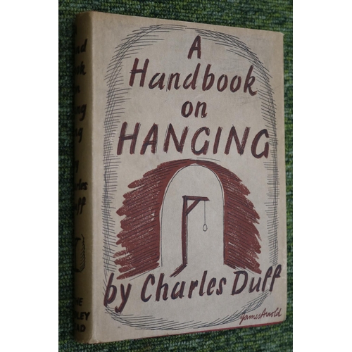 86 - A Handbook on hanging by Charles Duff 1938 by The Bodley Head