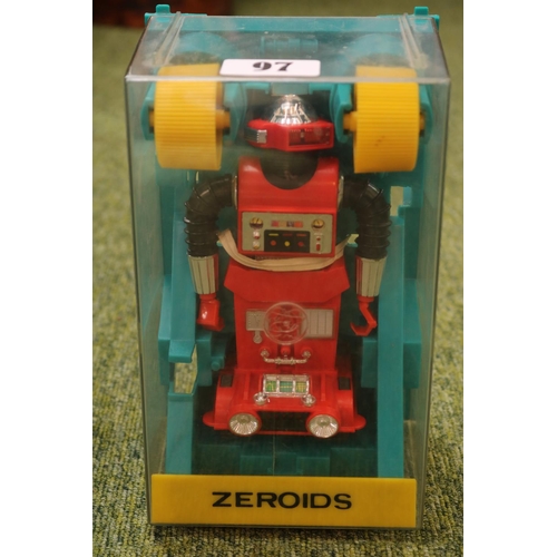 97 - Vintage Micronauts Zeroid Zemo toy, with Cosmobile