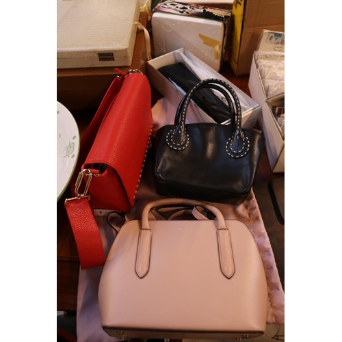 239 - 2 Radley Handbags, Amanda Wakeley Red Handbag and a Atigiano Clutch bag