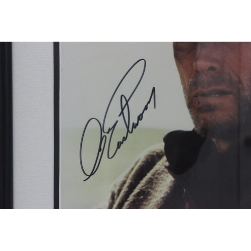 399 - Clint Eastwood Personally Signed Framed 