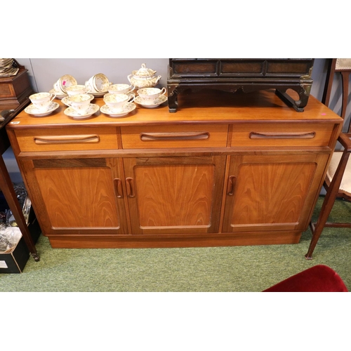 411 - Mid Century G Plan Dresser base of 3 drawers above cupboard base