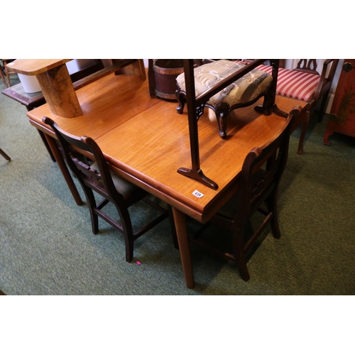 439 - White & Newton Mid Century Teak Dining table on column legs