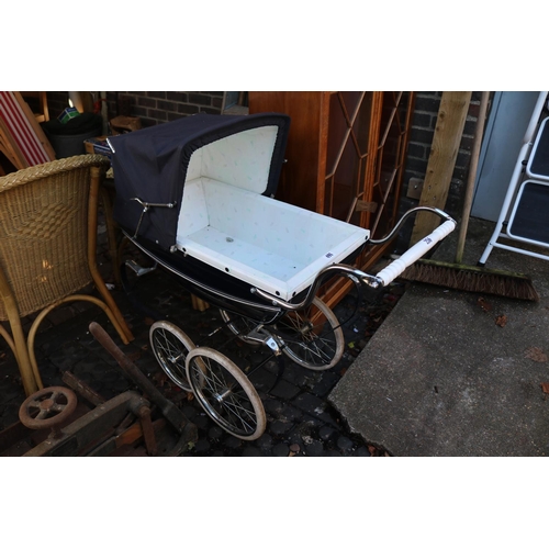 491 - Silver cross child's Pram