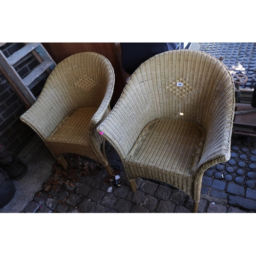 500 - Pair of Cane Conservatory chairs