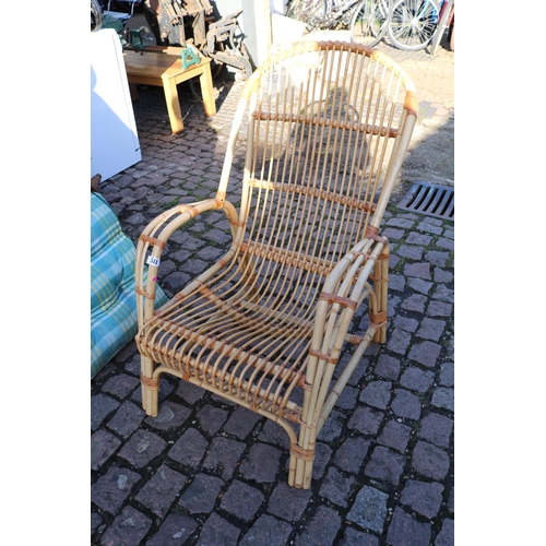 511 - Vintage Cane shaped Elbow chair