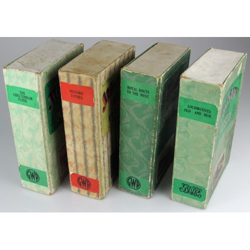 379 - Collection of five Great Western Railway Chad Valley jigsaws 1920/30's in original boxes. Comprising... 