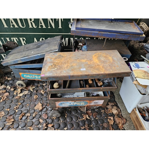 525 - 3 Vintage Draper Tool Chests on wheels