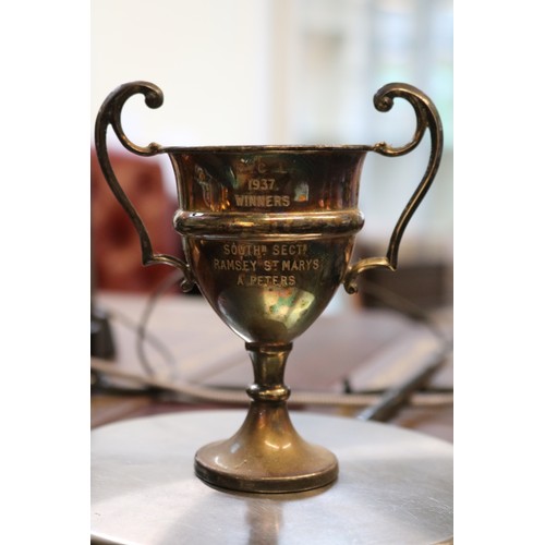 378 - (Local Interest) P.C.L 1937 Southern Section winners trophy (bowls) awarded to A. Peters, Ramsey St ... 