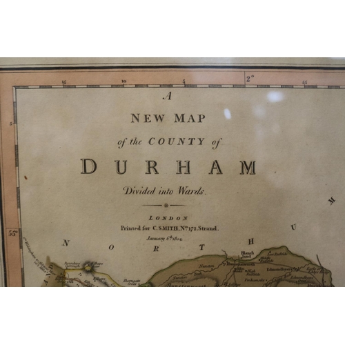 112 - A New Map of the County of Durham by C S Smith