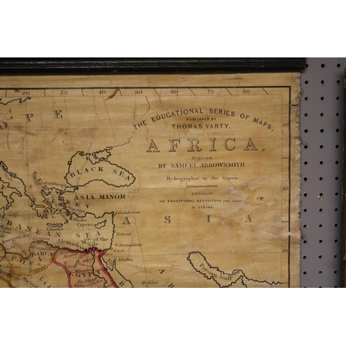 120 - The Educational Series of Maps published by Thomas Varty Africa projected by Samuel Arrowsmith