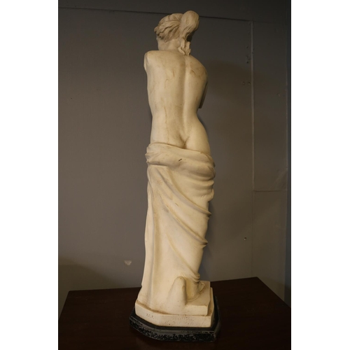 134 - Venus De Milo Sculpture mounted on Slate Base 59cm in Height Monogrammed ZCF