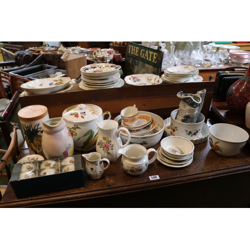 150 - Collection of assorted Ceramics inc. Royal Worcester, Villeroy & Boch and a 19thC Transfer printed E... 