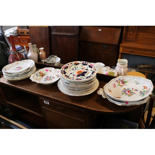 157 - Collection of English Porcelain and Pottery to include Swansea Sandwich Plate, Derby Plates etc