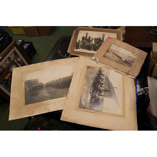 285 - Collection of assorted original antique Cambridge and Ely Railway local Sepia Photographs to include... 